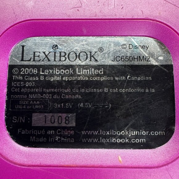 Rare Lexibook Disney Hannah Montana Bilingual Educational Laptop Toy Tested - Picture 9 of 10